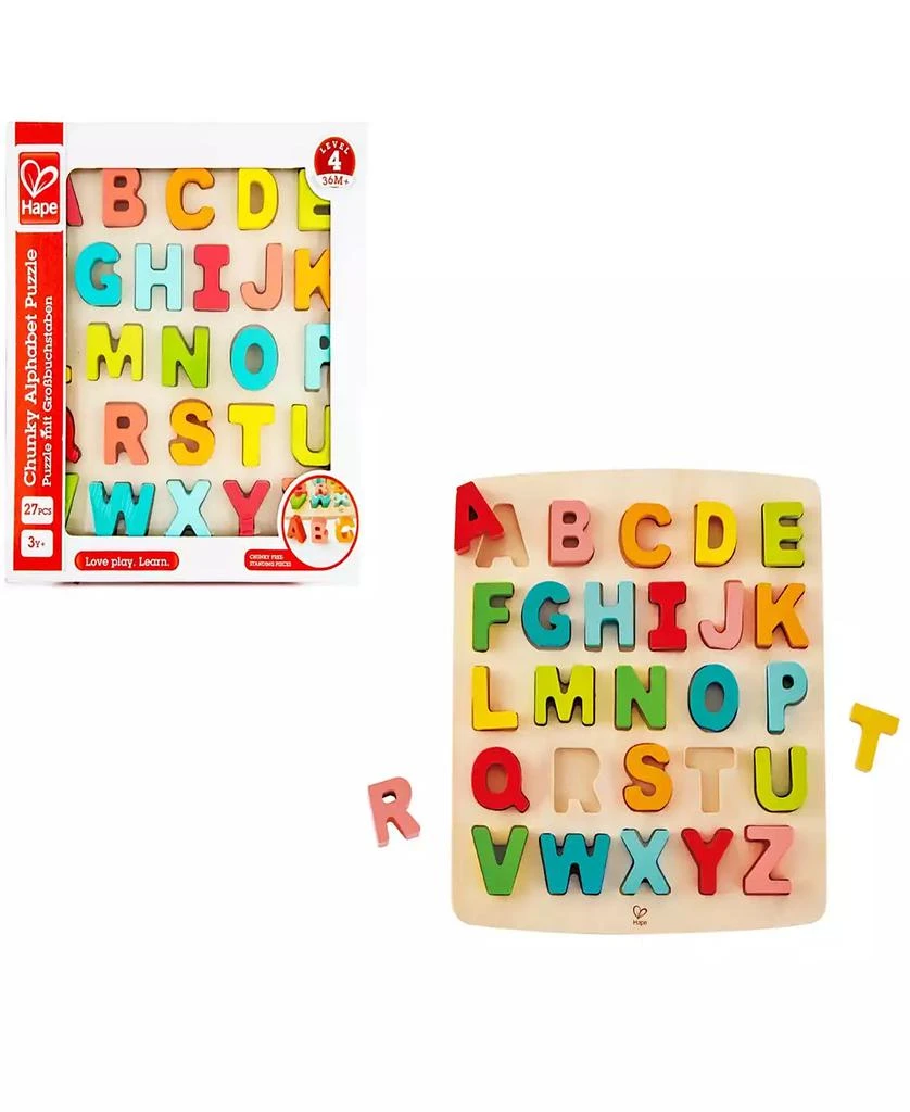 商品Hape|Alphabet Blocks Learning Puzzle, 27 Pieces,价格¥165,第3张图片详细描述