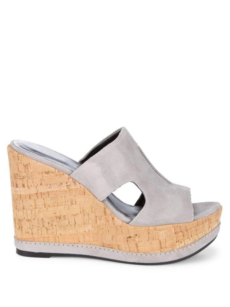 商品Stuart Weitzman|Cut-Out Leather Wedge Sandals,价格¥1262,第5张图片详细描述