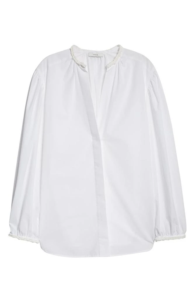 商品Vince|Braid Trim Cotton Blouse,价格¥600-¥750,第5张图片详细描述