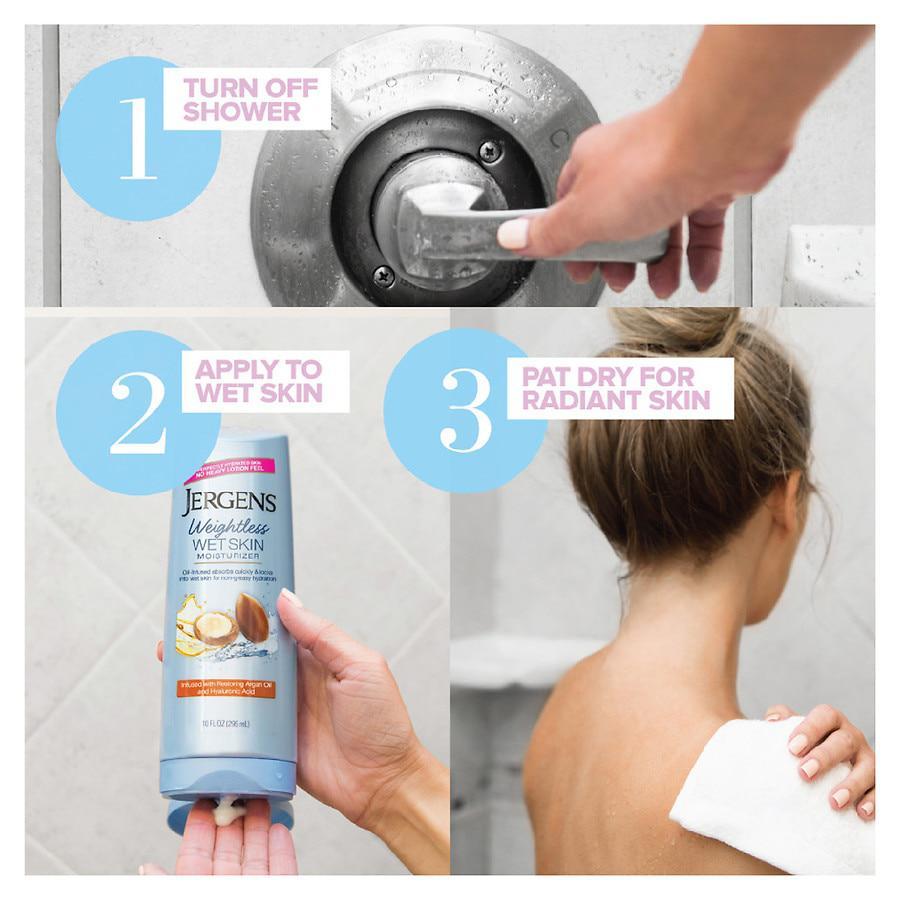 商品Jergens|Wet Skin In-Shower Body Lotion Argan Oil,价格¥65,第7张图片详细描述
