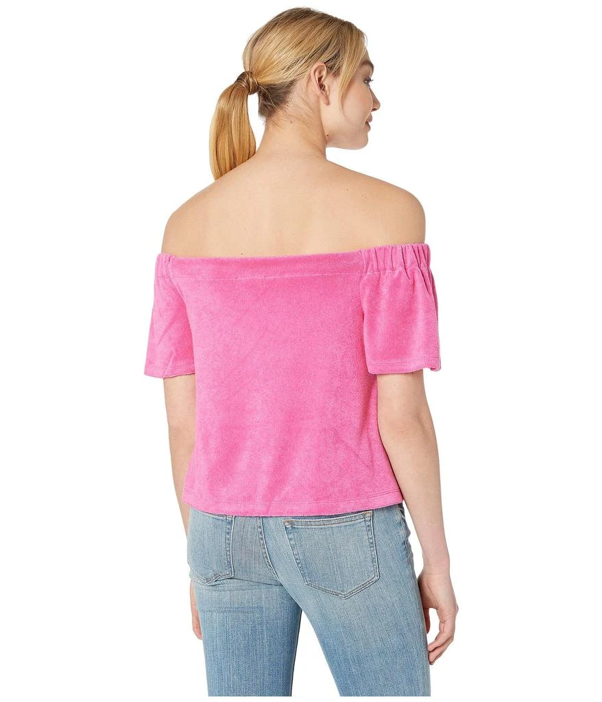 商品Juicy Couture|Track Microterry Off the Shoulder Top,价格¥152,第3张图片详细描述