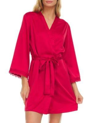 商品Flora Nikrooz|Victoria Charmeuse Robe,价格¥122,第1张图片