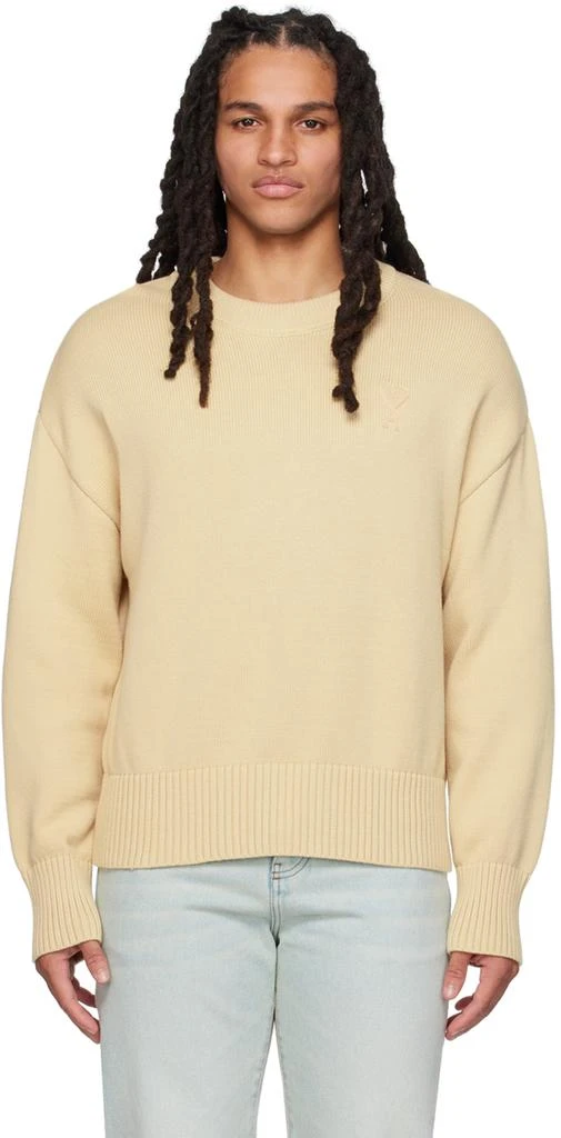 商品AMI|Beige Ami de Cœur Sweater,价格¥1909,第1张图片