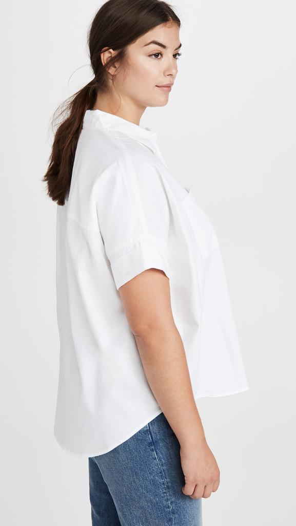 商品Madewell|Madewell White Cotton Courier 衬衫,价格¥469,第6张图片详细描述