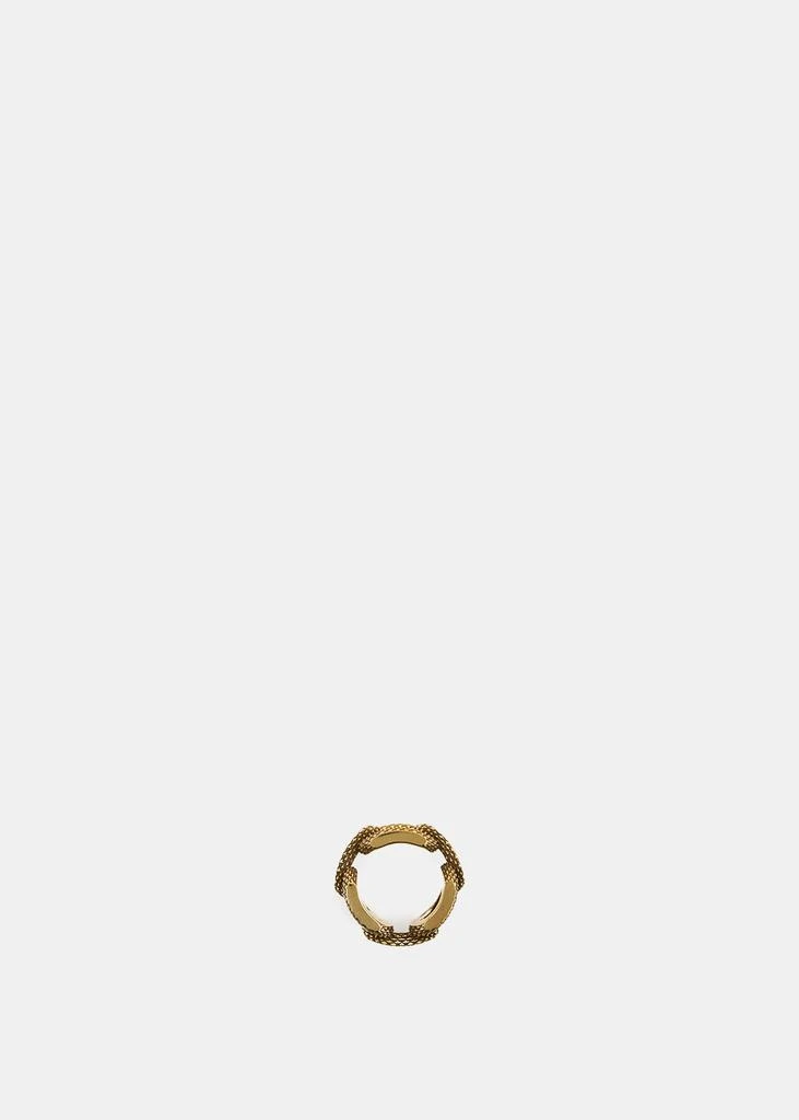 商品Ambush|Ambush Gold Textured Chain Ring,价格¥1274,第2张图片详细描述