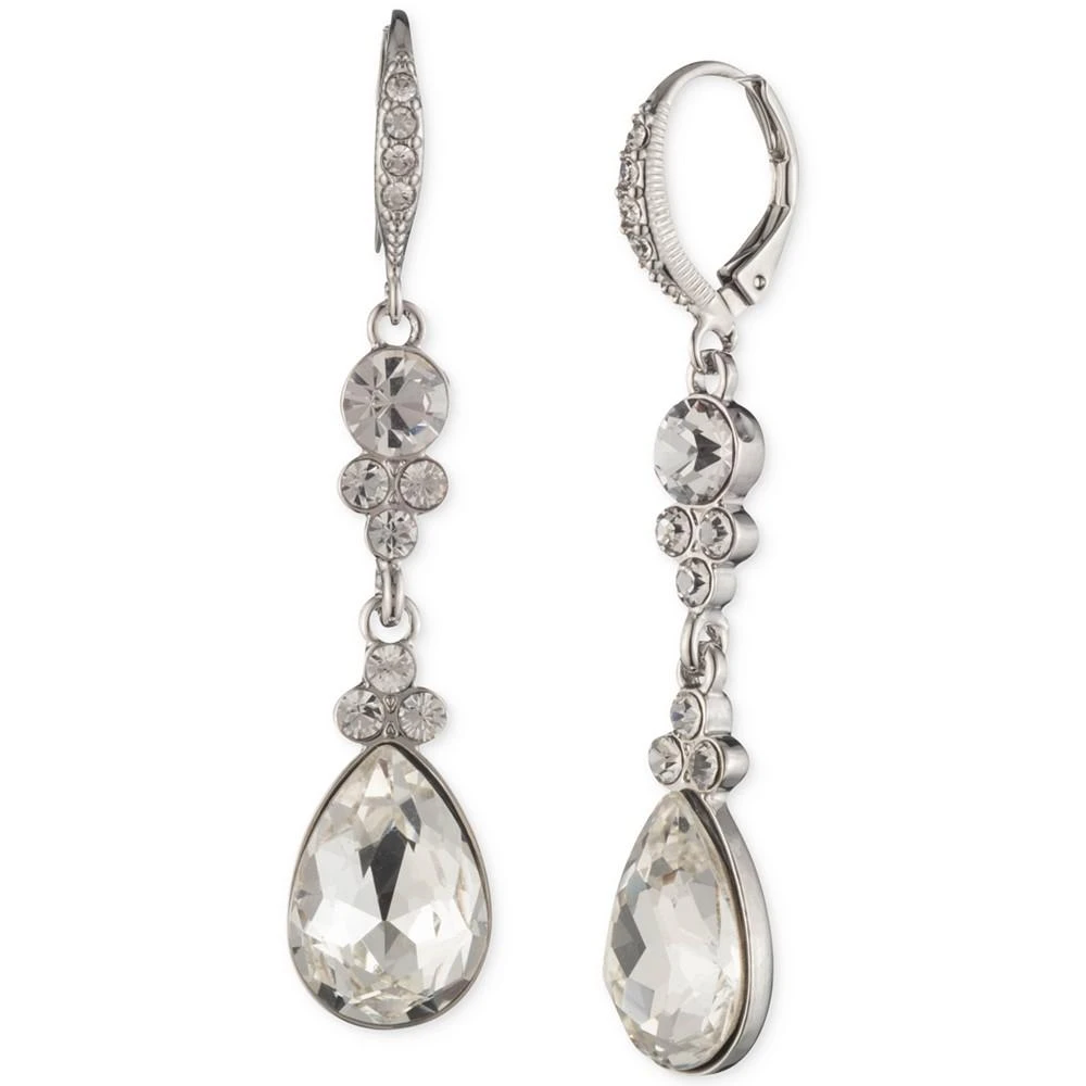 商品Givenchy|Silver-Tone Crystal Double Drop Earrings,价格¥361,第1张图片