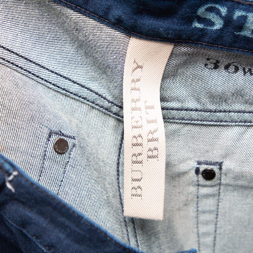 Burberry Brit Blue Denim Steadman Slim Fit Jeans XL商品第5张图片规格展示