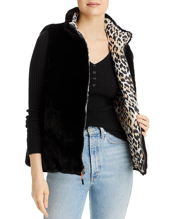 商品Echo Design|Reversible Leopard Print and Faux Fur Puffer Vest,价格¥621,第4张图片详细描述