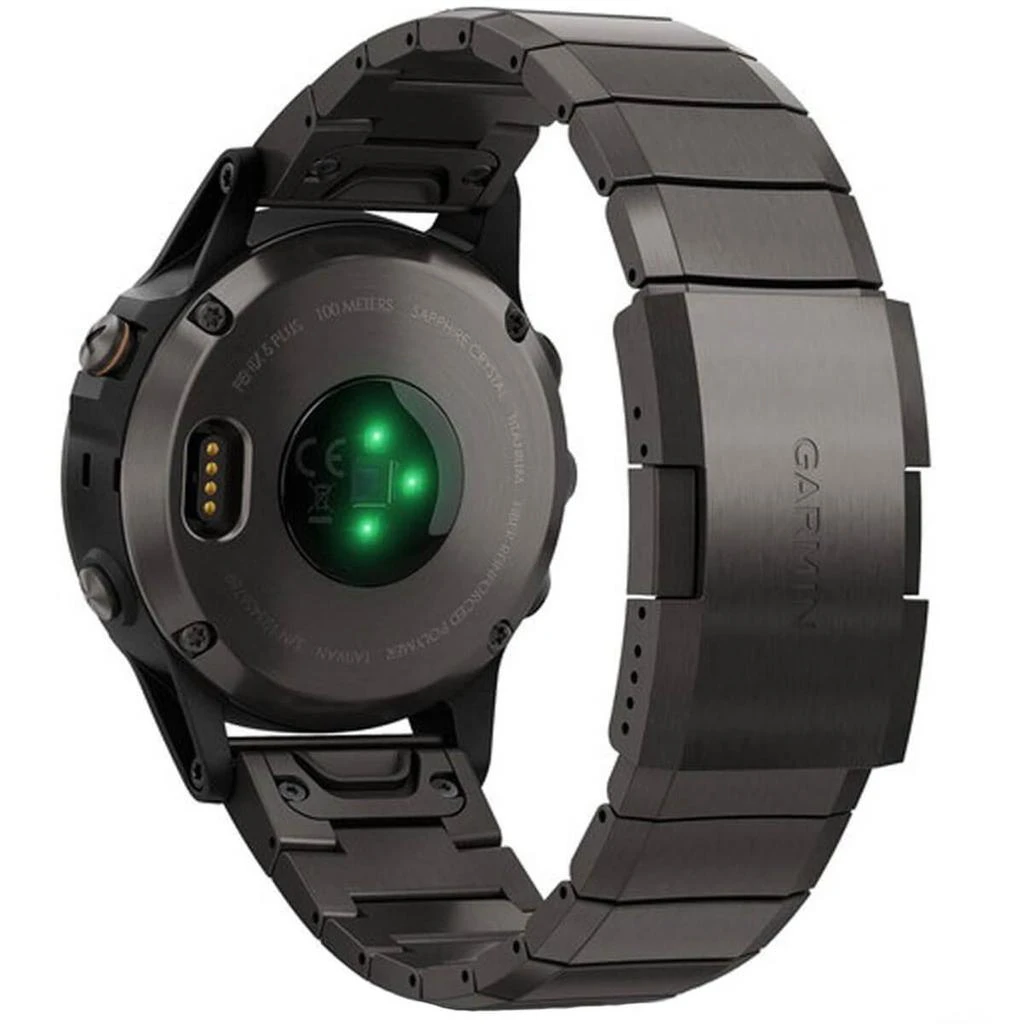 商品Garmin|Garmin Unisex Smartwatch - fenix 5 Plus Multisport Titanium Bracelet | 010-01988-02,价格¥4258,第2张图片详细描述