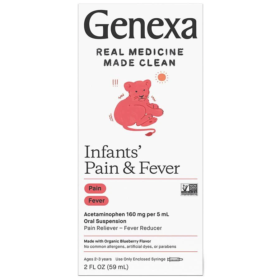 商品Genexa|Infants' Acetaminophen Oral Suspension Blueberry,价格¥95,第1张图片