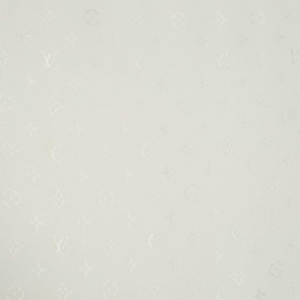 商品[二手商品] Louis Vuitton|Louis Vuitton Ivory Monogram Jacquard Silk Monaco Scarf,价格¥3415,第5张图片详细描述