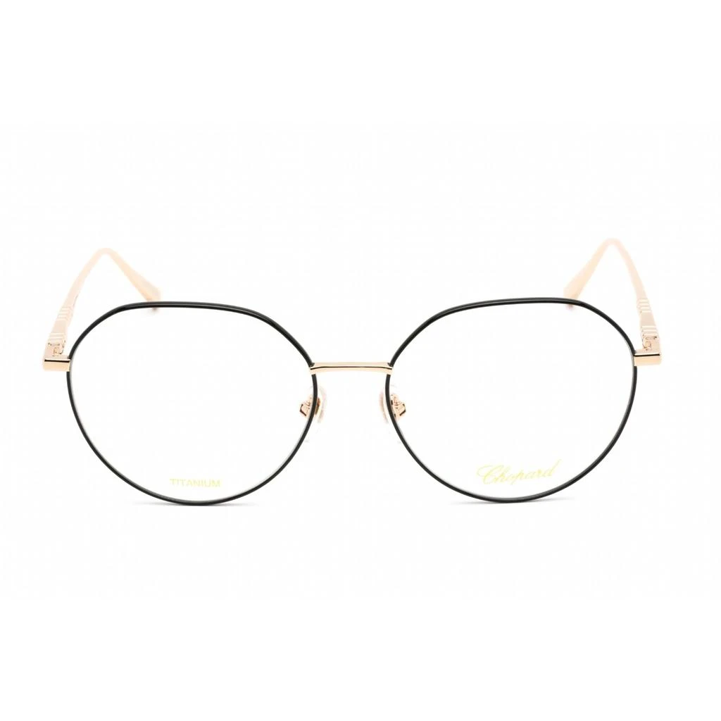 商品Chopard|Chopard Women's Eyeglasses - Shiny Rose Gold/Black Metal Round Frame | VCHF71M 0301,价格¥1332,第2张图片详细描述