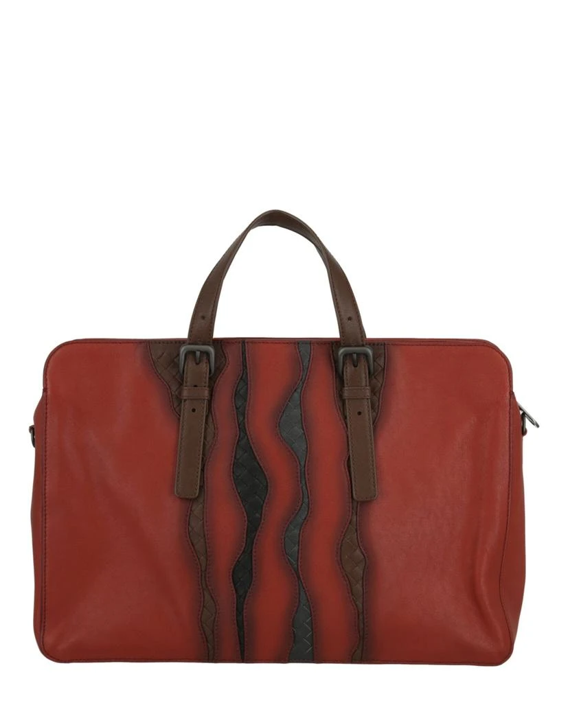 商品Bottega Veneta|Intrecciato Multicolor Leather Briefcase,价格¥6117,第5张图片详细描述