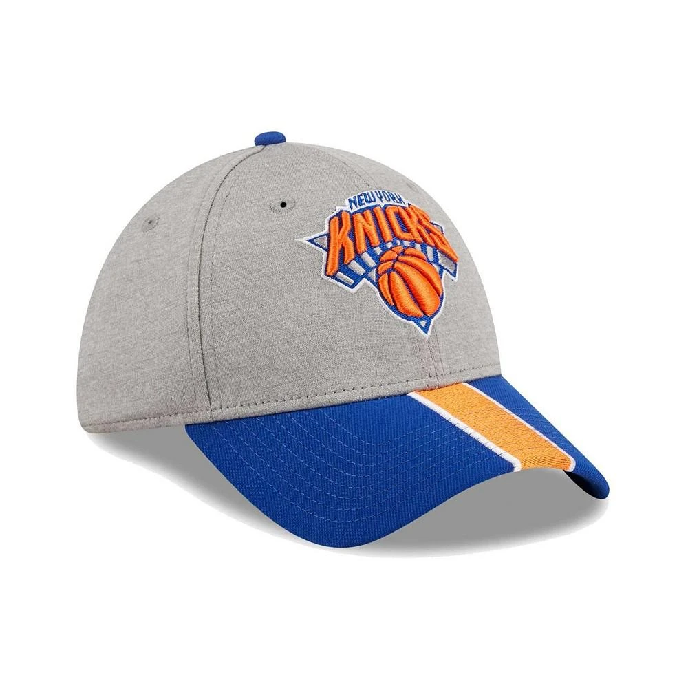 商品New Era|Men's Gray, Blue New York Knicks Striped 39THIRTY Flex Hat,价格¥253,第3张图片详细描述