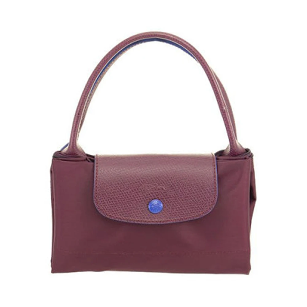 LONGCHAMP 女士紫色尼龙配皮刺绣LOGO手提包 1623619P22 商品