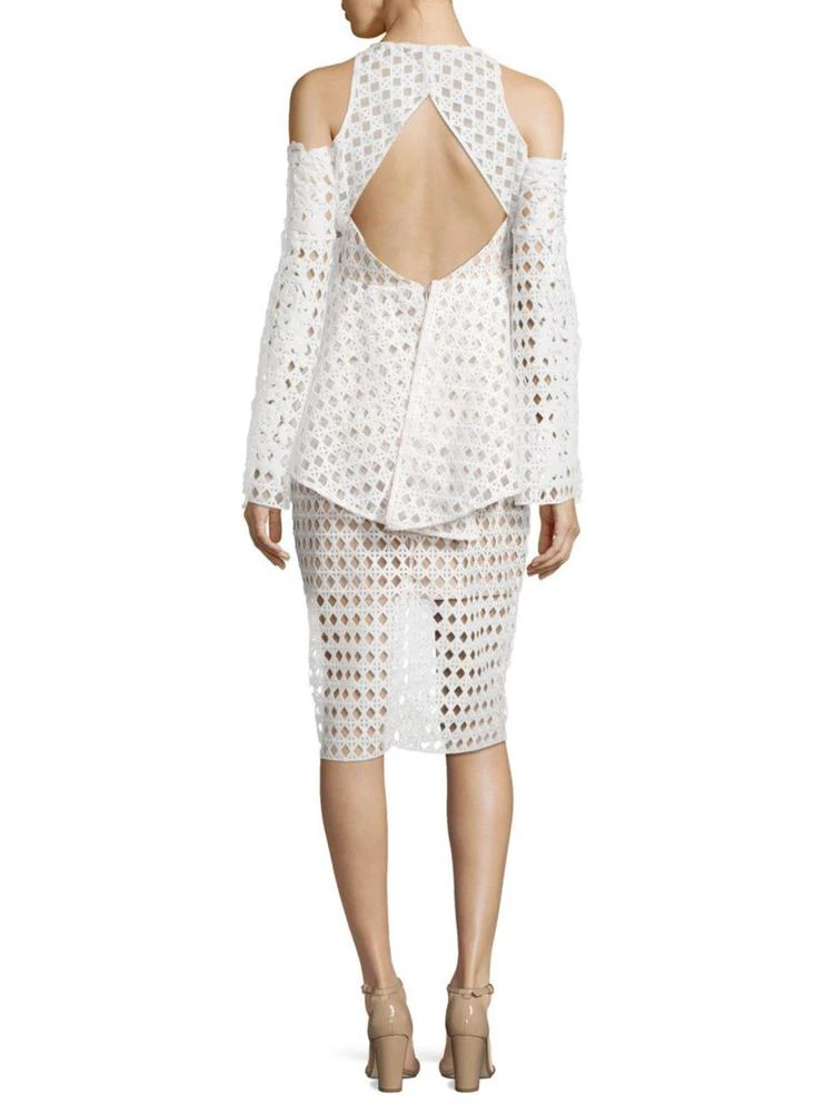 商品Thurley|Staccato Cold-Shoulder Lace Midi Dress,价格¥1399,第2张图片详细描述