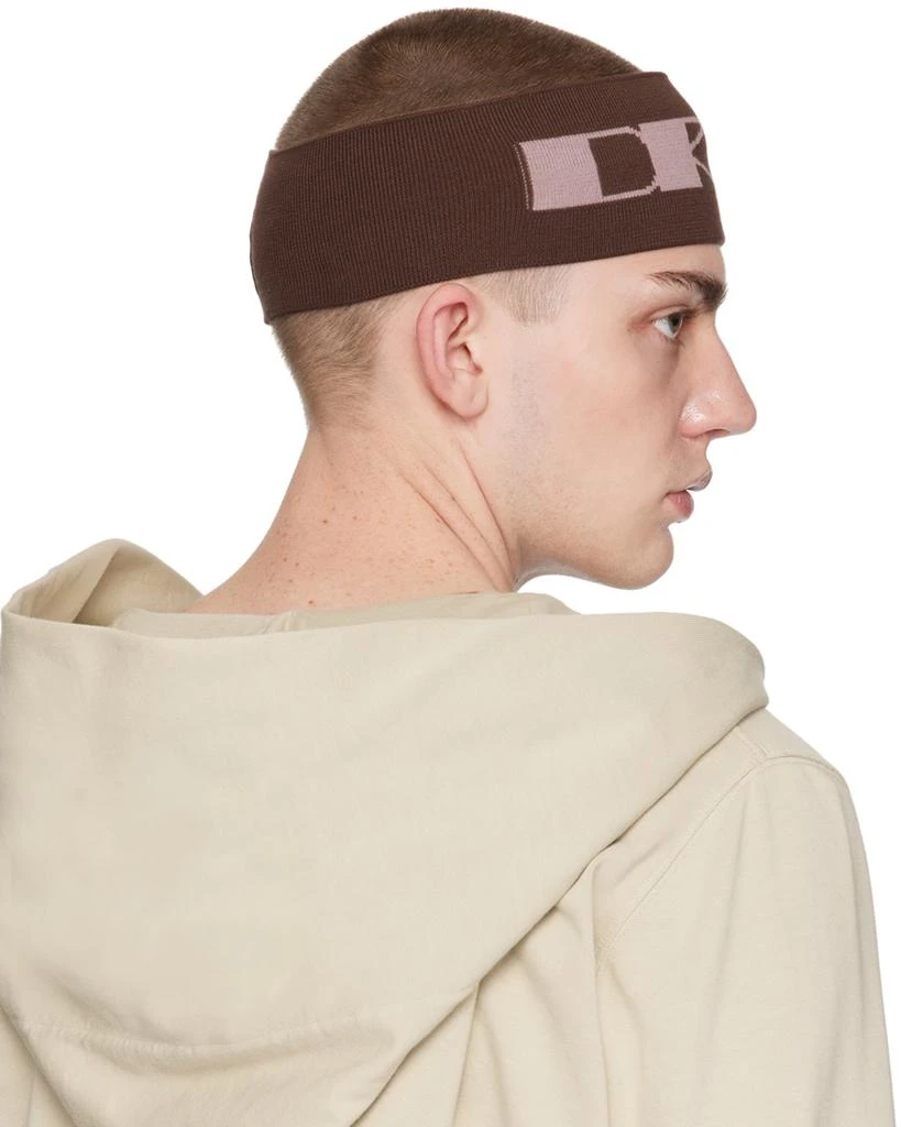 商品Rick Owens|Brown 'DRKR' Headband,价格¥698,第3张图片详细描述