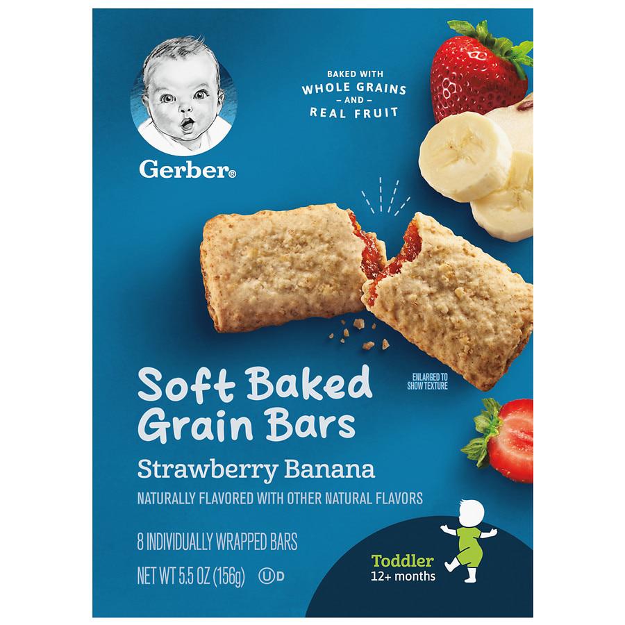 幼儿4段辅食草莓香蕉味谷物饼干 8个独立包装 156g商品第1张图片规格展示