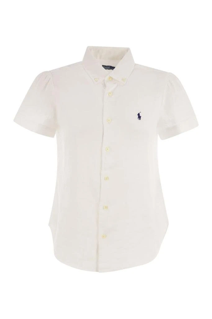 商品Ralph Lauren|LINEN SHORT-SLEEVED SHIRT,价格¥1485,第1张图片
