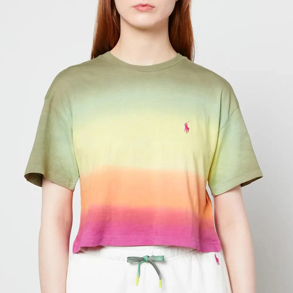 商品Ralph Lauren|Polo Ralph Lauren Women's Ombre Cropeed T-Shirt,价格¥299,第1张图片