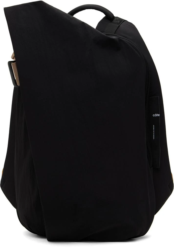 商品Côte & Ciel|Black Isar M Smooth Colour Accent Backpack,价格¥2114,第1张图片