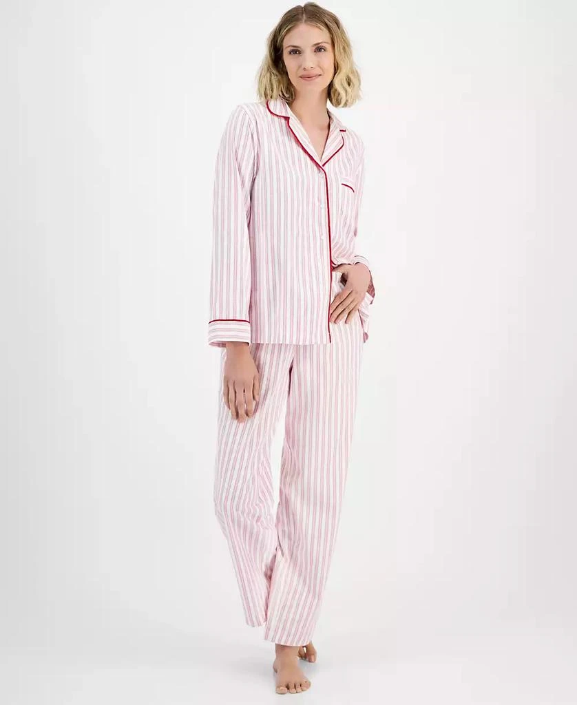 商品Charter Club|Women's 2-Pc. Cotton Flannel Packaged Pajamas Set, Created for Macy's,价格¥220,第1张图片