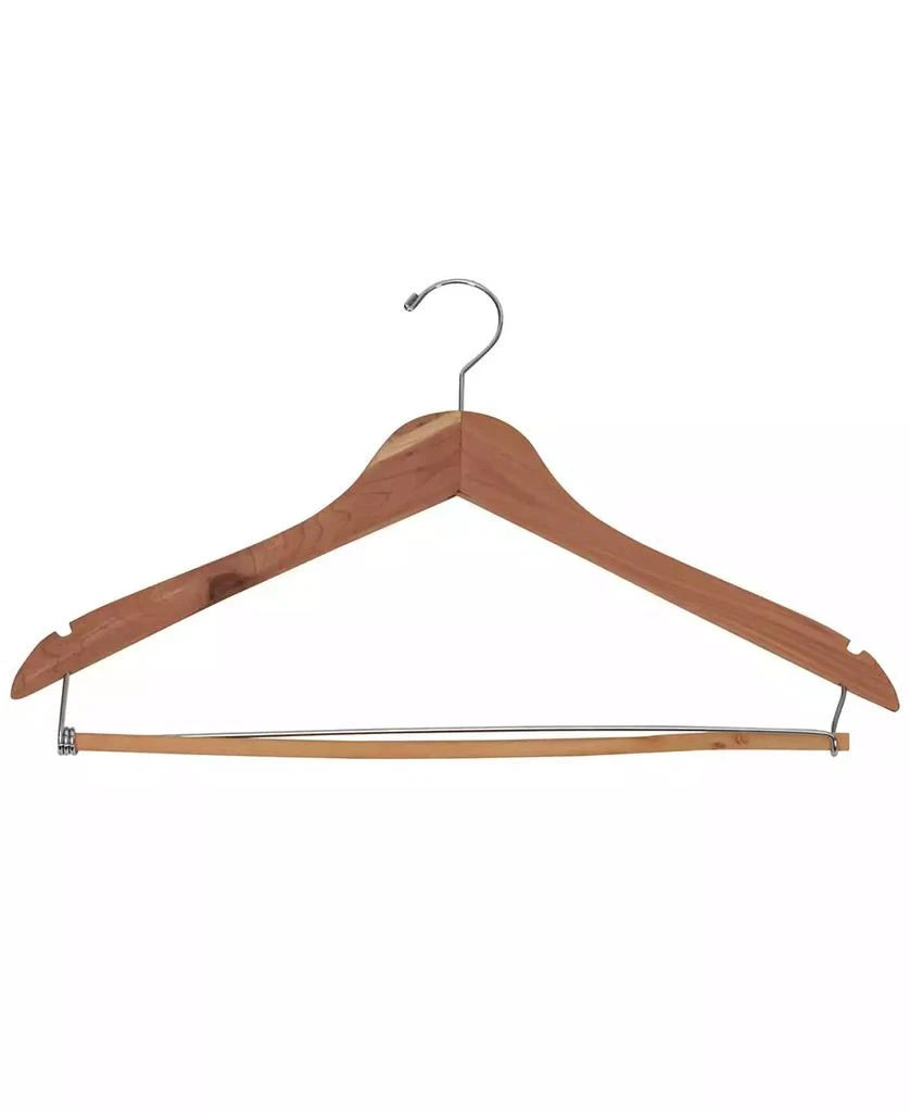 商品Household Essentials|Cedar Hanger, Locking Bar, Set of 4,价格¥201,第1张图片