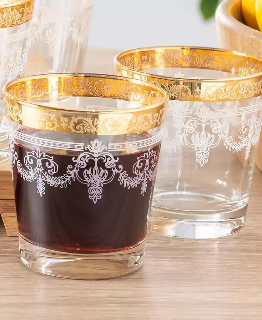 商品Lorren Home Trends|Double Old Fashion 6 Piece Stencil Pattern and Gold Band Set,价格¥591,第4张图片详细描述