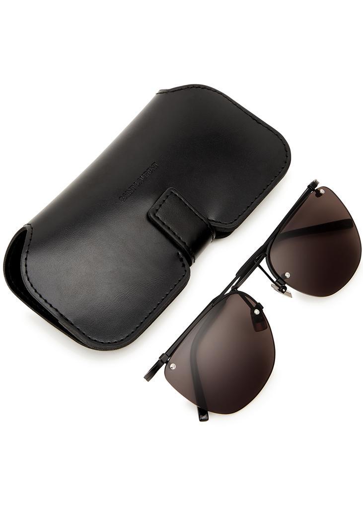 商品Yves Saint Laurent|Rimless round-frame sunglasses,价格¥3269,第6张图片详细描述