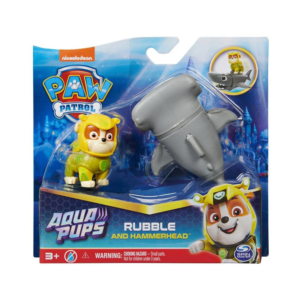 商品Paw Patrol|Aqua Pups Rubble and Hammerhead Action Figures,价格¥60,第4张图片详细描述