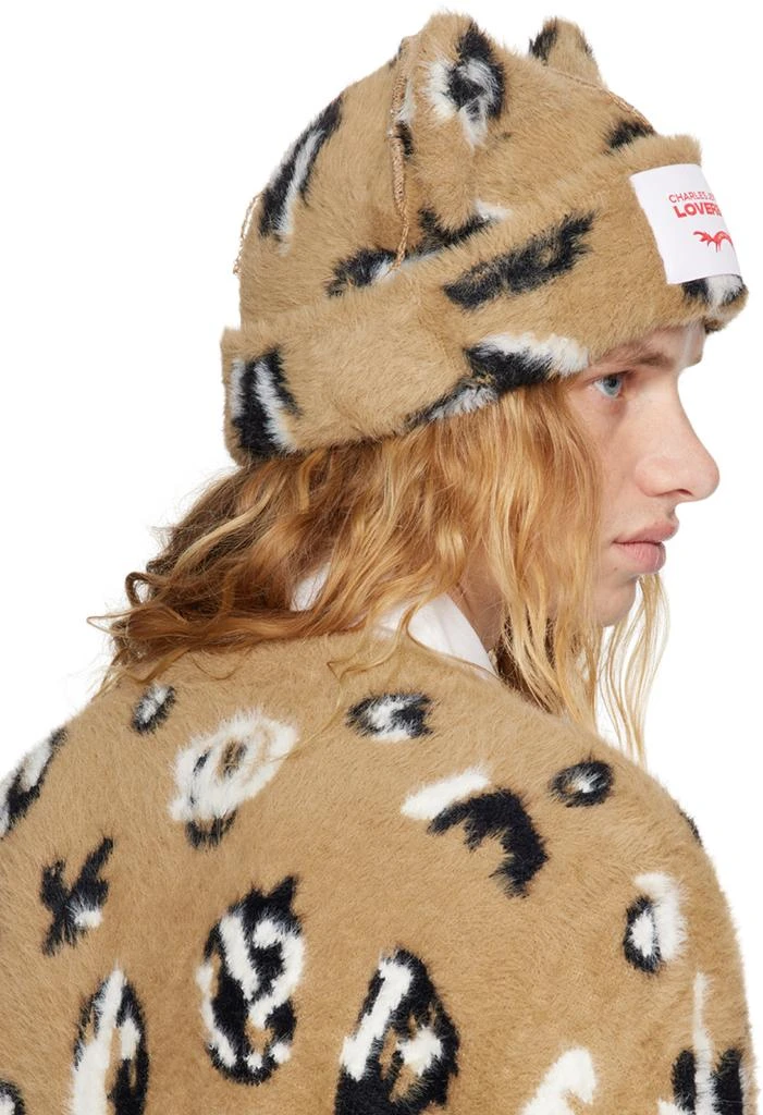 商品Charles Jeffrey Loverboy|Brown & Black Fluffy Chunky Ears Beanie,价格¥1410,第3张图片详细描述