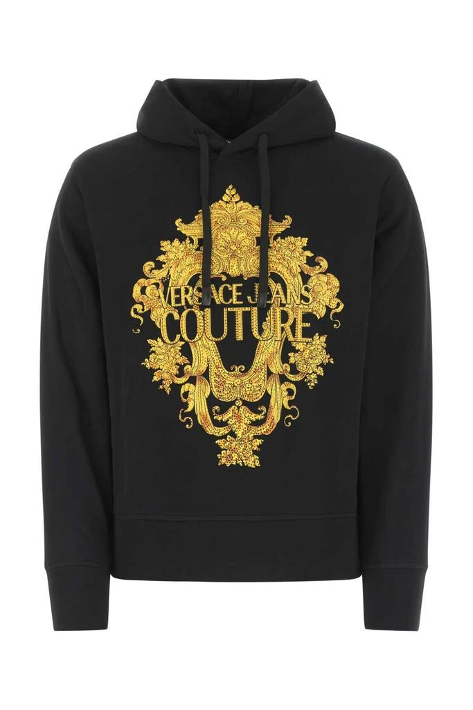 商品Versace|Versace Jeans Couture Logo-Printed Drawstring Hoodie,价格¥1495,第1张图片