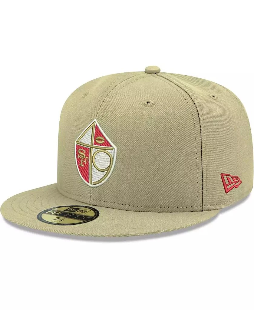 商品New Era|Men's Gold San Francisco 49ers Omaha Throwback 59FIFTY Fitted Hat,价格¥233,第1张图片