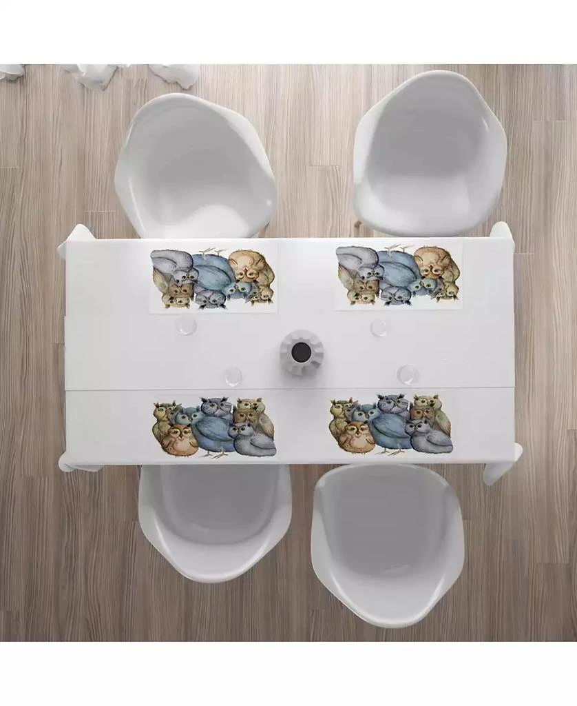 商品Ambesonne|Owl Place Mats, Set of 4,价格¥256,第2张图片详细描述