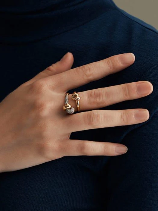 商品hyeres-lor|Etrev 14K Duet Ring HL2R09003C4,价格¥5312,第3张图片详细描述