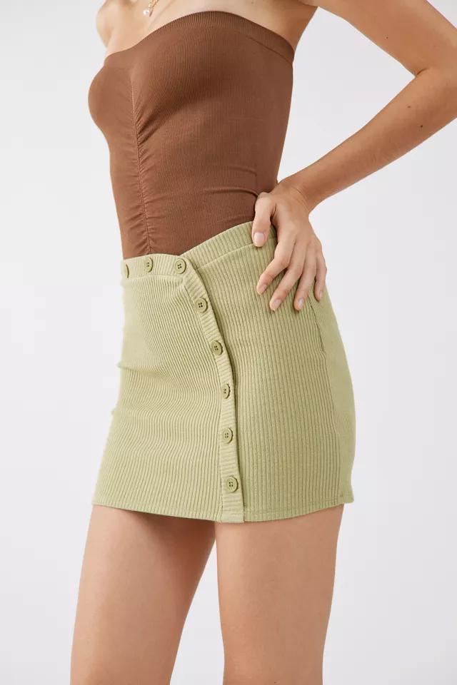 商品Urban Outfitters|UO Claira Side-Button Mini Skirt,价格¥71,第4张图片详细描述