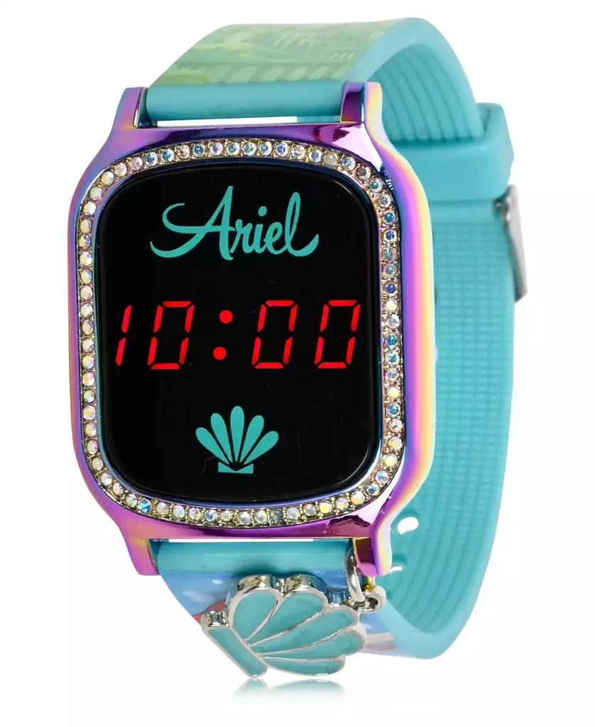 商品Accutime|Disney Princess Kid's Touch Screen Aqua Silicone Strap LED Watch, with Hanging Charm 36mm x 33 mm,价格¥129,第1张图片