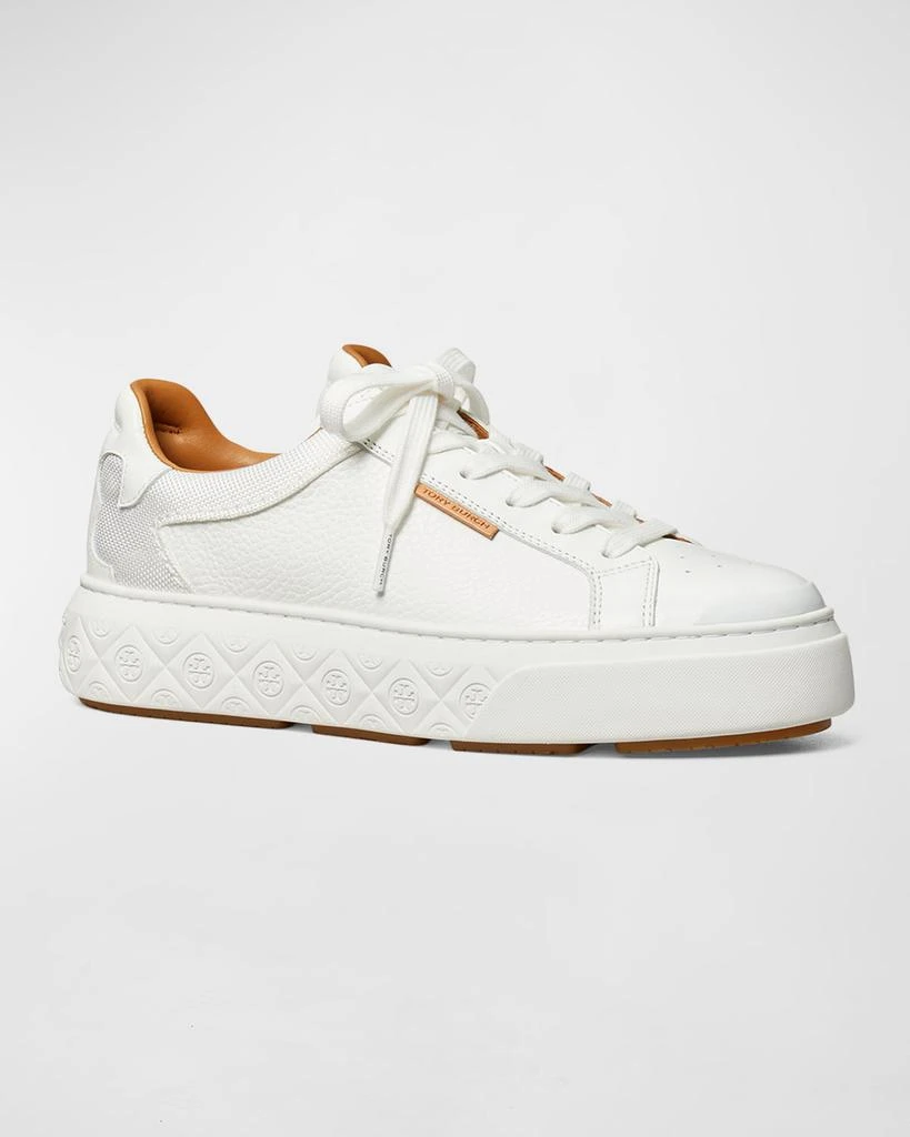 商品Tory Burch|Ladybug Monogram Mix Leather Fashion Sneakers,价格¥2204,第2张图片详细描述