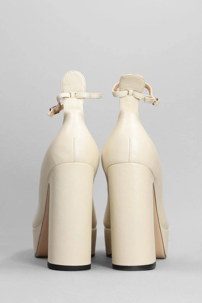 商品Lola Cruz|Lola Cruz Pumps In Beige Leather,价格¥1041,第4张图片详细描述