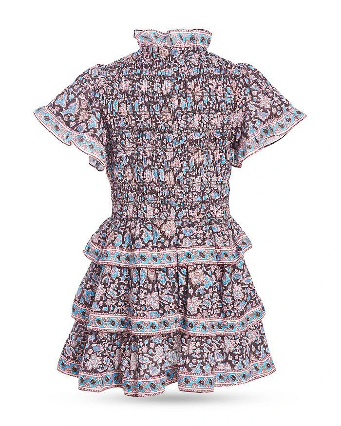 商品Sea|Girls' Amaki Border Print Smocked Dress - Little Kid, Big Kid,价格¥1042,第1张图片