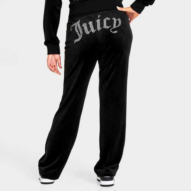 商品Juicy Couture|Women's Juicy Couture OG Big Bling Velour Track Pants,价格¥746,第1张图片
