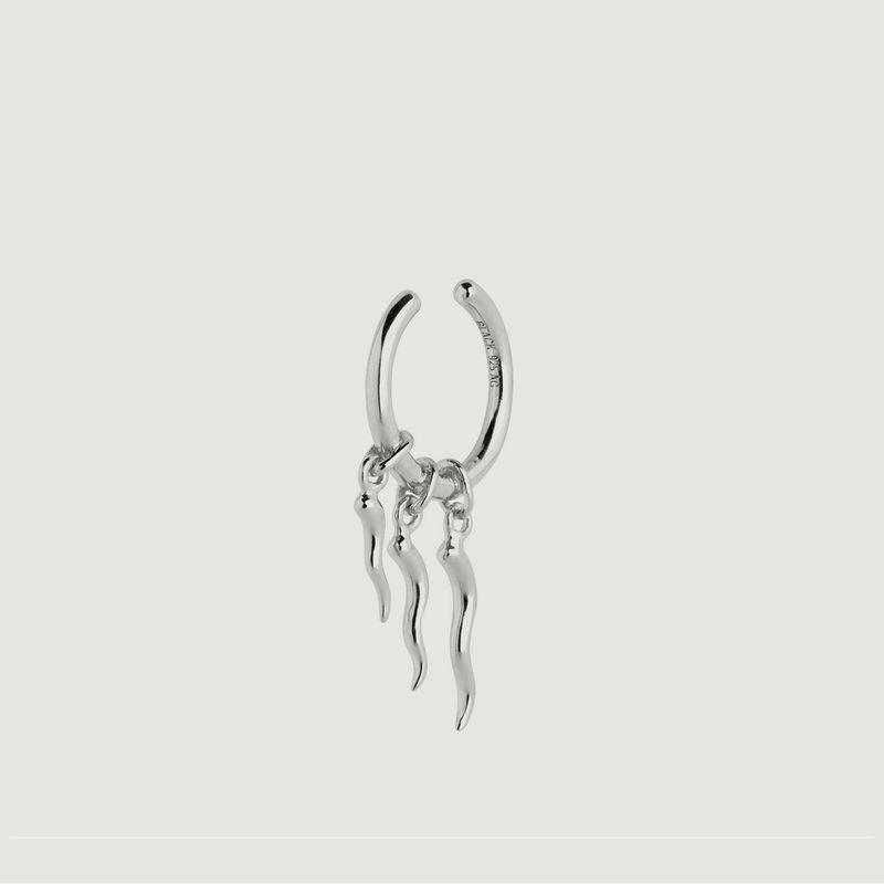 Medusa earcuff Silver Maria Black商品第1张图片规格展示