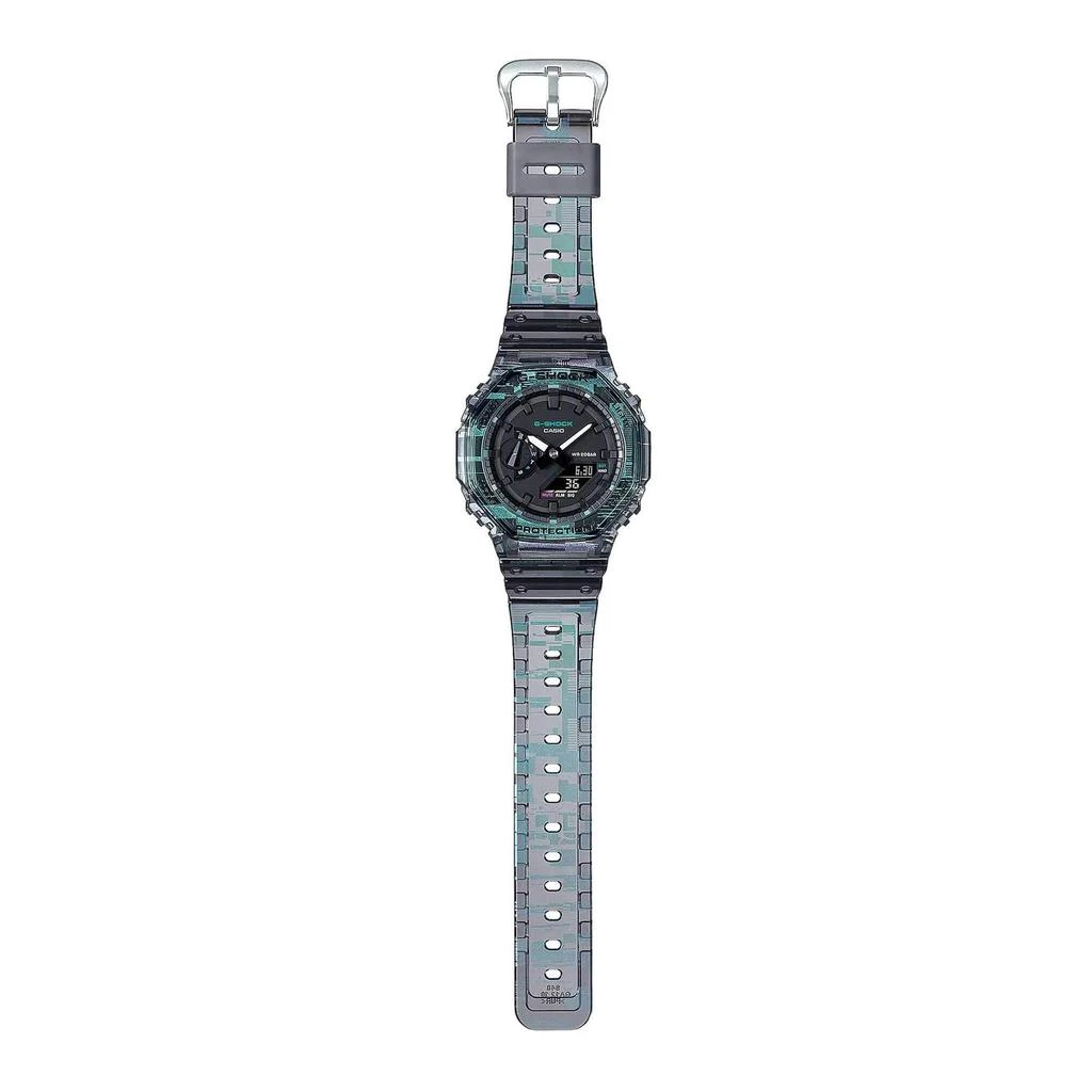 商品Casio|Casio Men's Watch - 2100 World Timer Black Analog Digital Dial Strap | GA2100NN-1A,价格¥819,第2张图片详细描述