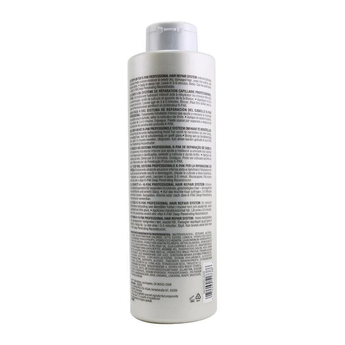 商品JOICO|Joico K-Pak 深层保湿护发膜(干燥受损发质适用) 1000ml/33.8oz,价格¥335,第3张图片详细描述