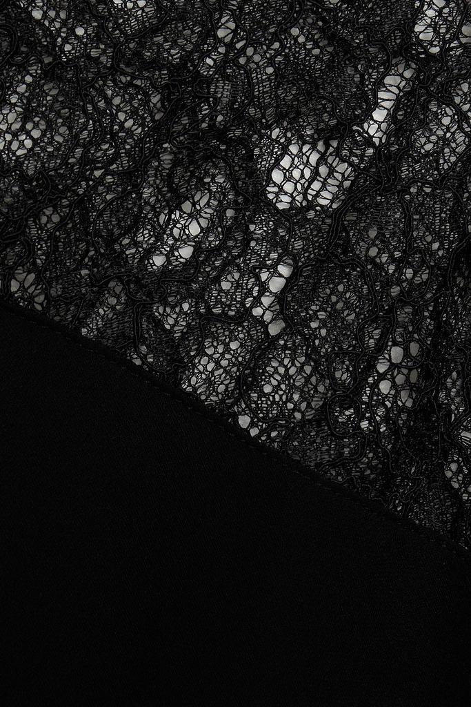 商品Theory|Corded lace-paneled silk crepe de chine blouse,价格¥794,第6张图片详细描述