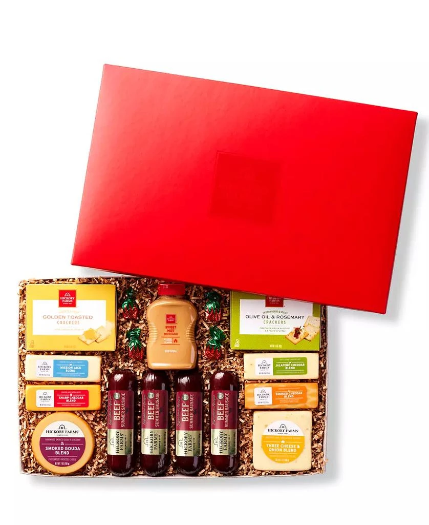 商品Hickory Farms|Ultimate Sausage Cheese Gift Box, 17 Piece,价格¥1009,第1张图片