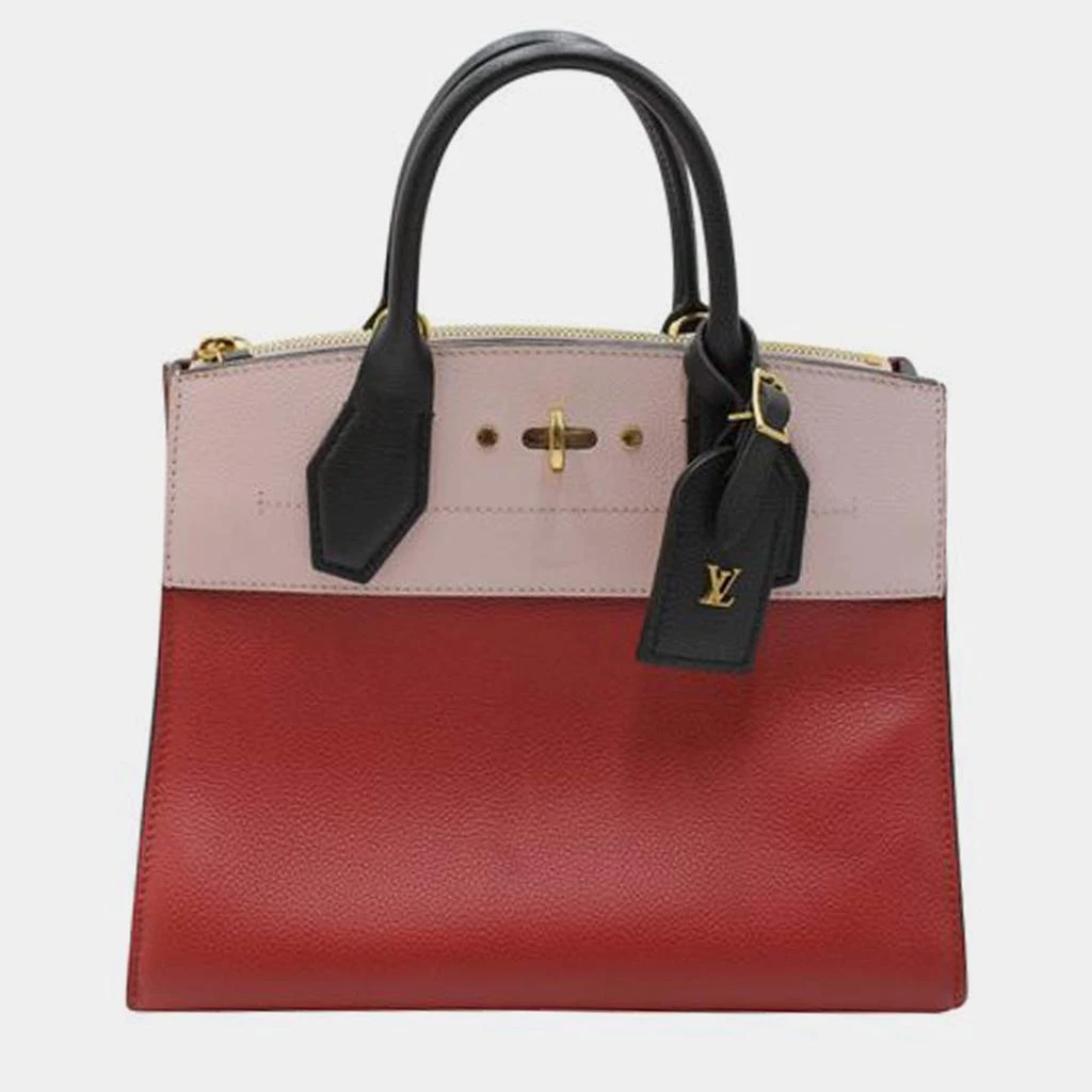商品[二手商品] Louis Vuitton|LOUIS VUITTON Red and Pale Pink City Steamer Hand Bag 2017 HANDBAGS,价格¥27907,第1张图片