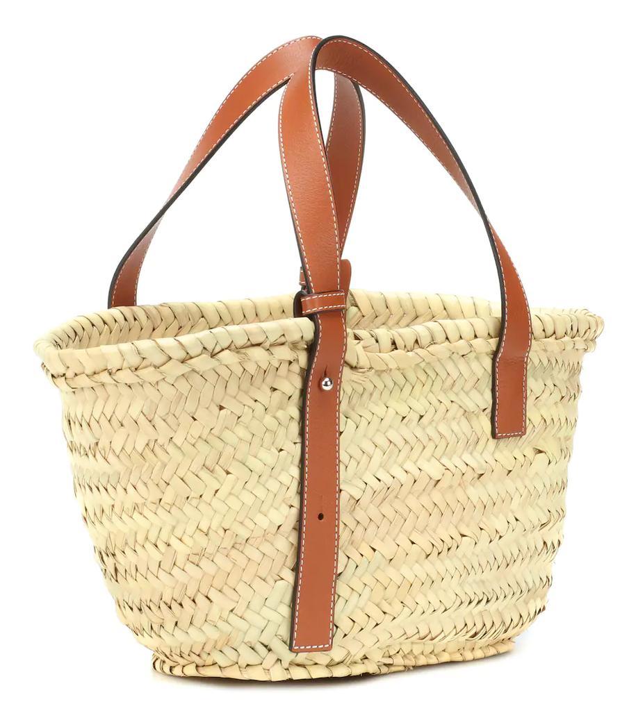 商品Loewe|Small leather-trimmed basket tote,价格¥3177,第6张图片详细描述