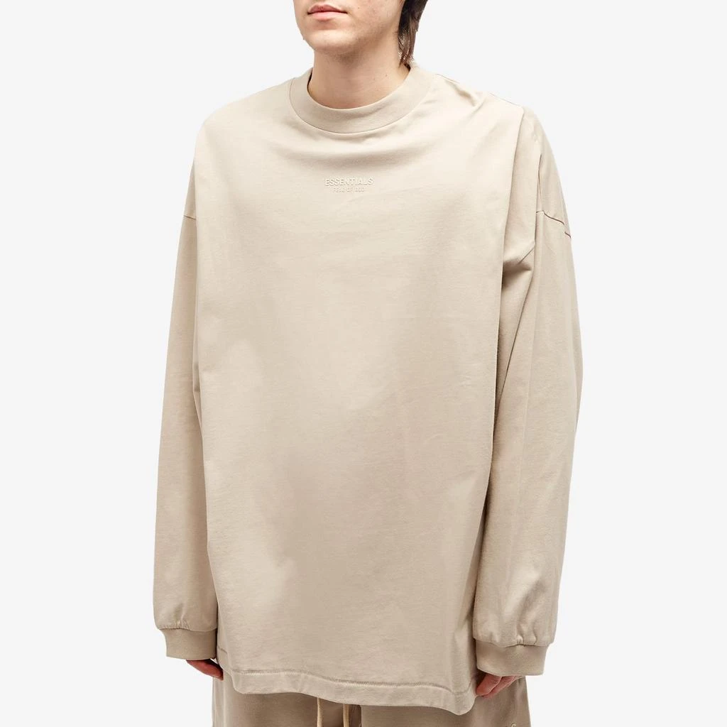 商品Essentials|Fear of God Essentials Essentials Long Sleeve T-Shirt - Silver Cloud,价格¥409,第2张图片详细描述