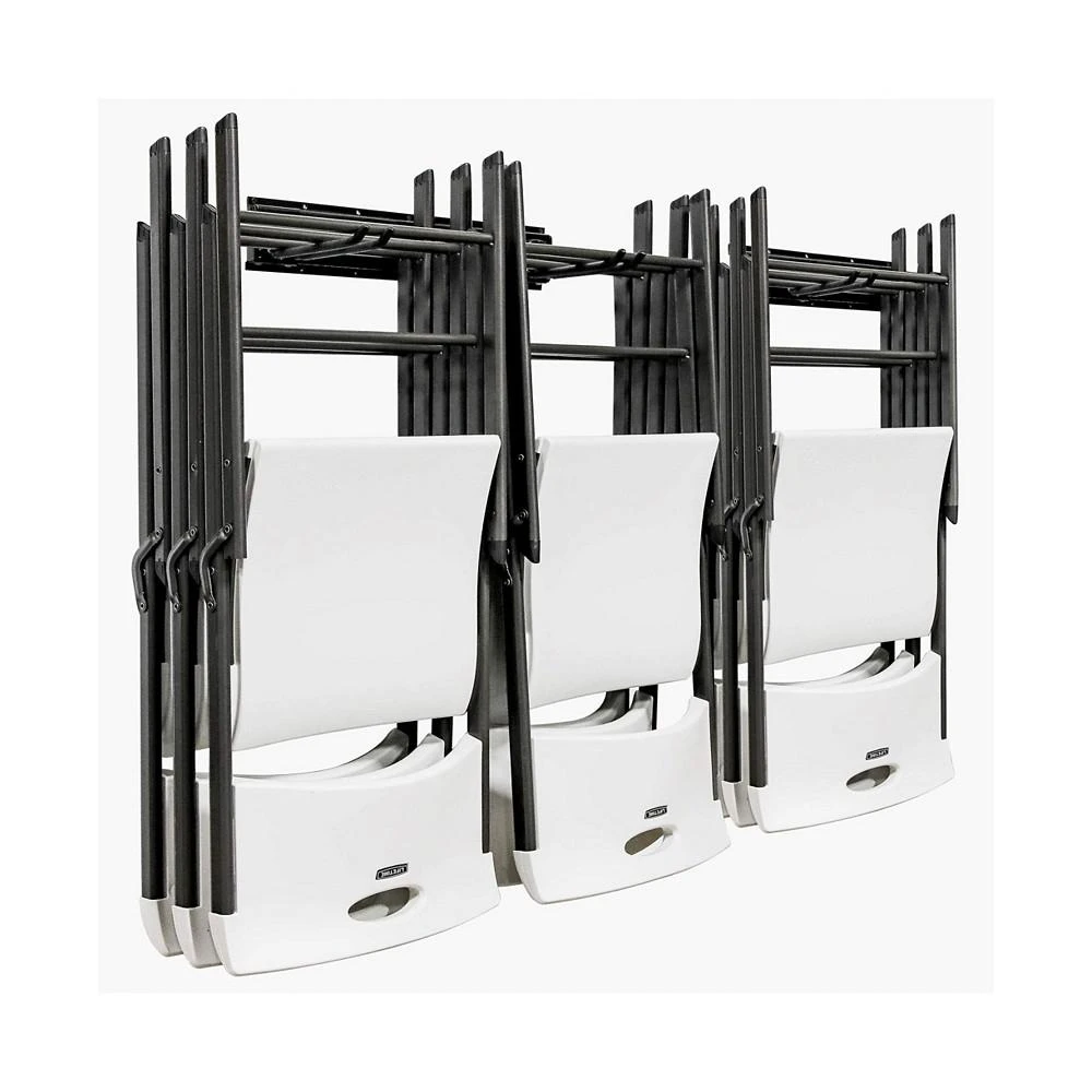 商品Raxgo|Chair Storage Rack, Mounted Folding Chair Rack and Hanger System,价格¥335,第1张图片